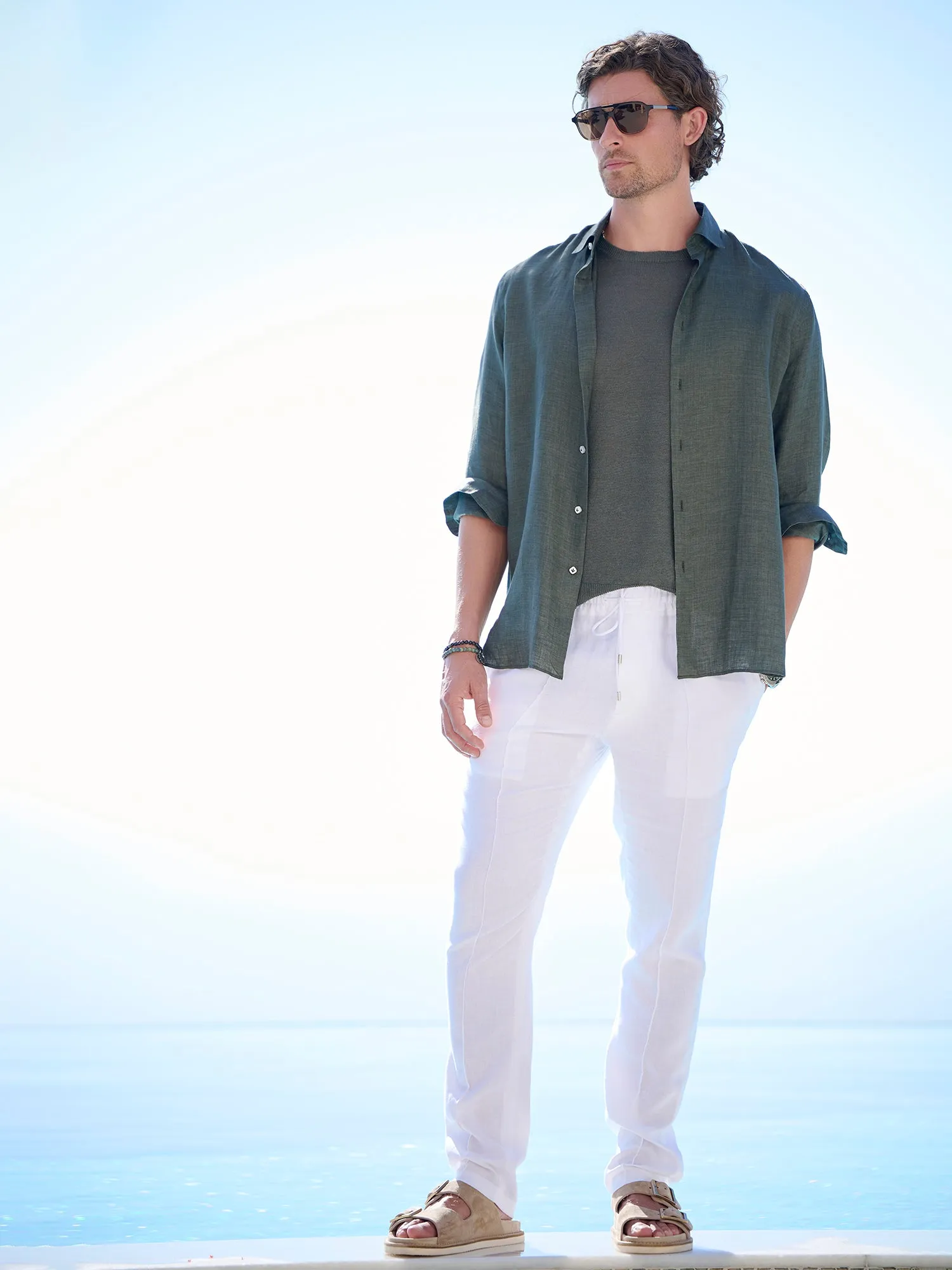 Herringbone Linen Shirt