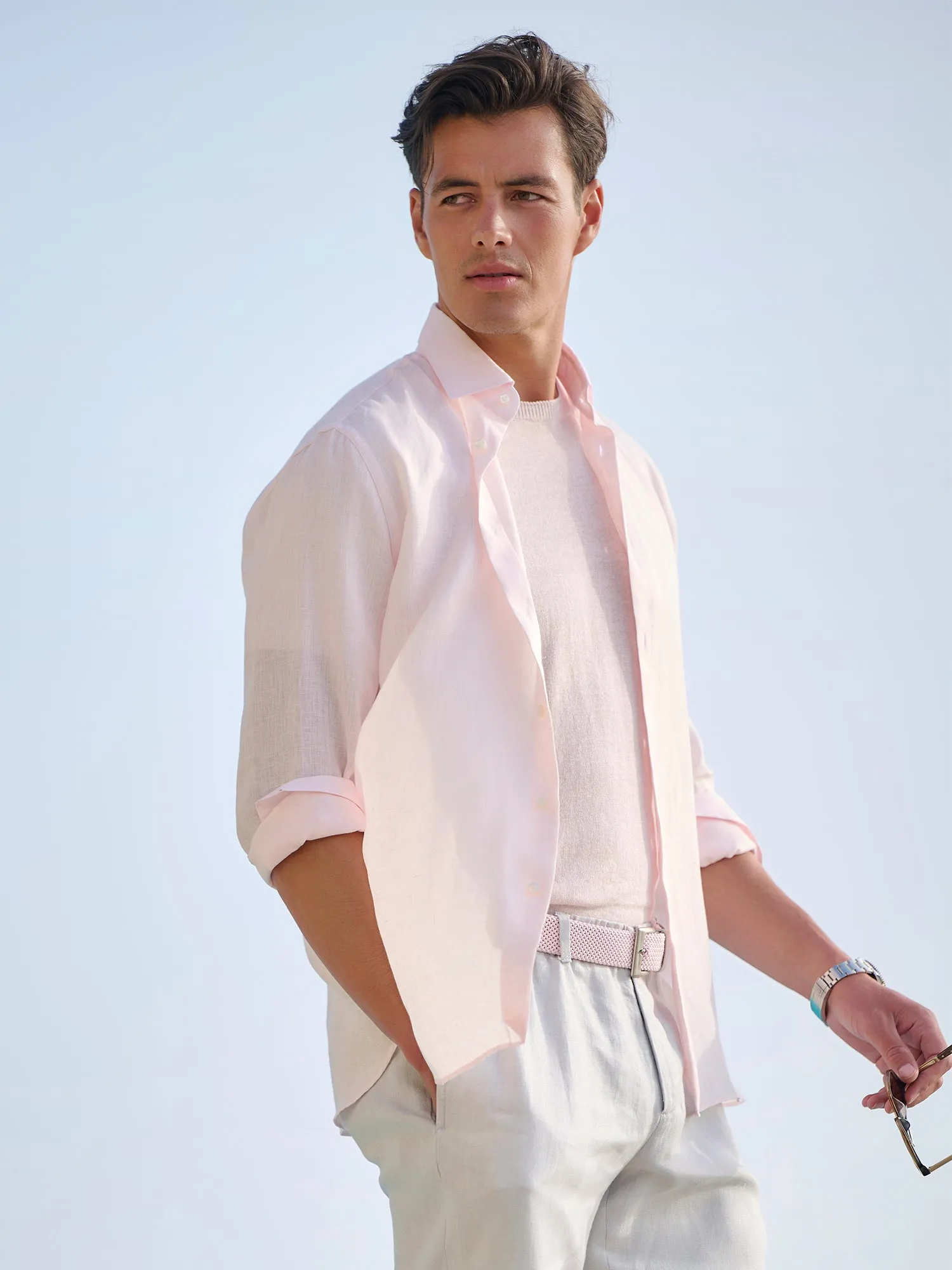 Herringbone Linen Shirt