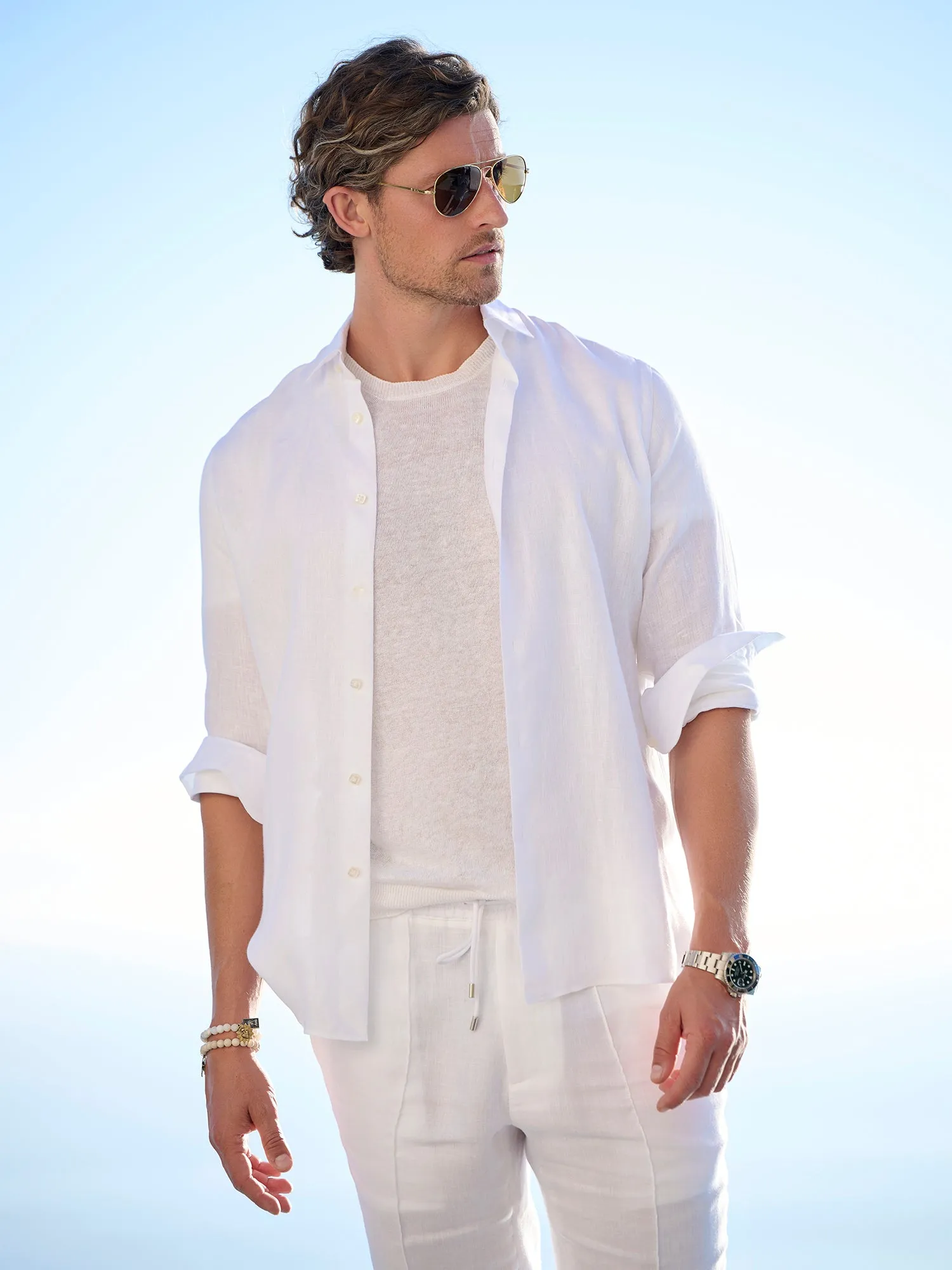 Herringbone Linen Shirt