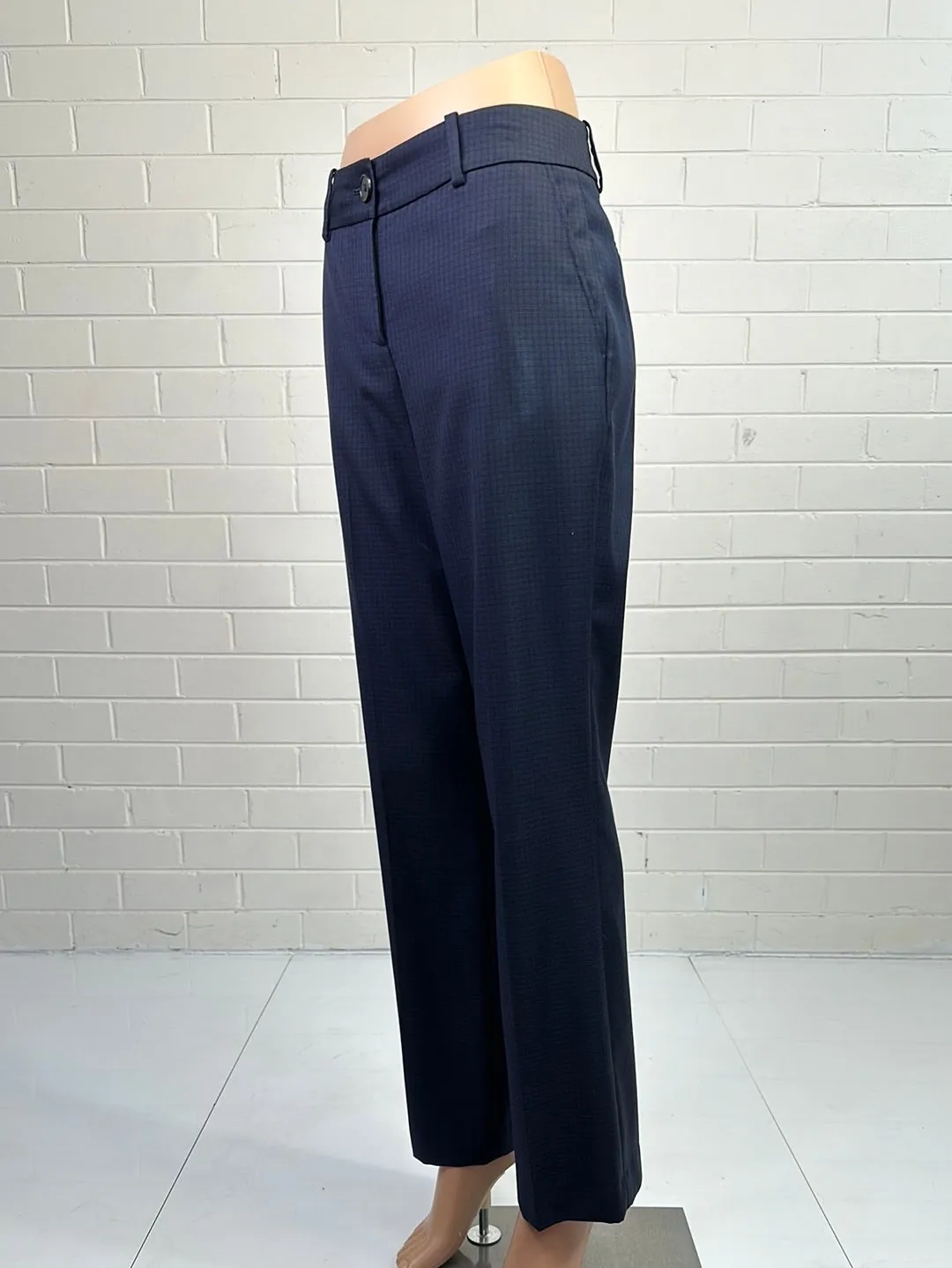 Herringbone | pants | size 8 | straight leg
