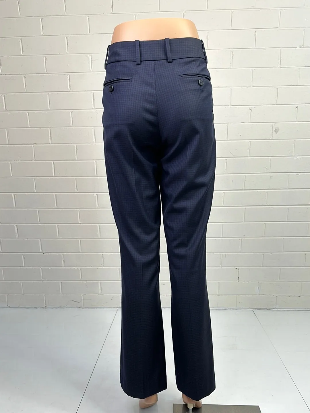 Herringbone | pants | size 8 | straight leg
