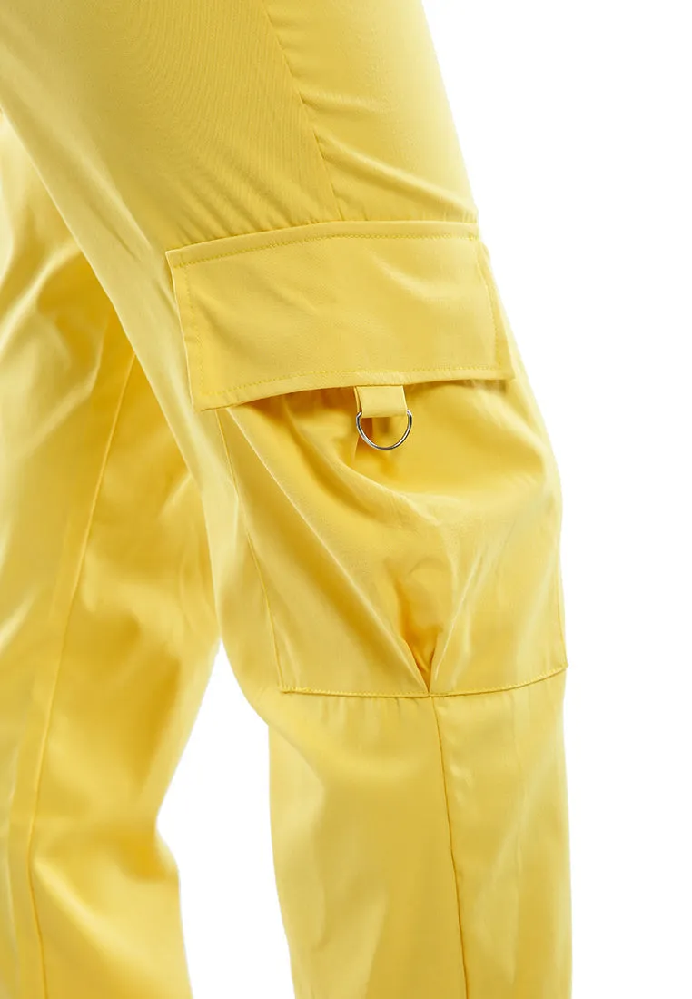 high waist cargo pants