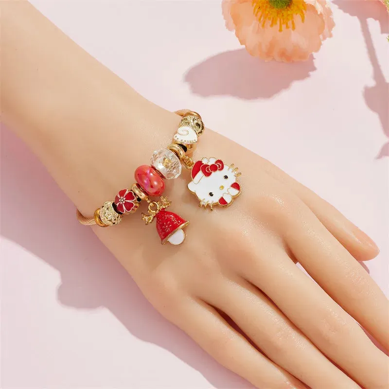 Holiday Bangle Beaded Bracelets