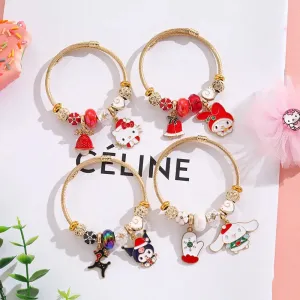 Holiday Bangle Beaded Bracelets