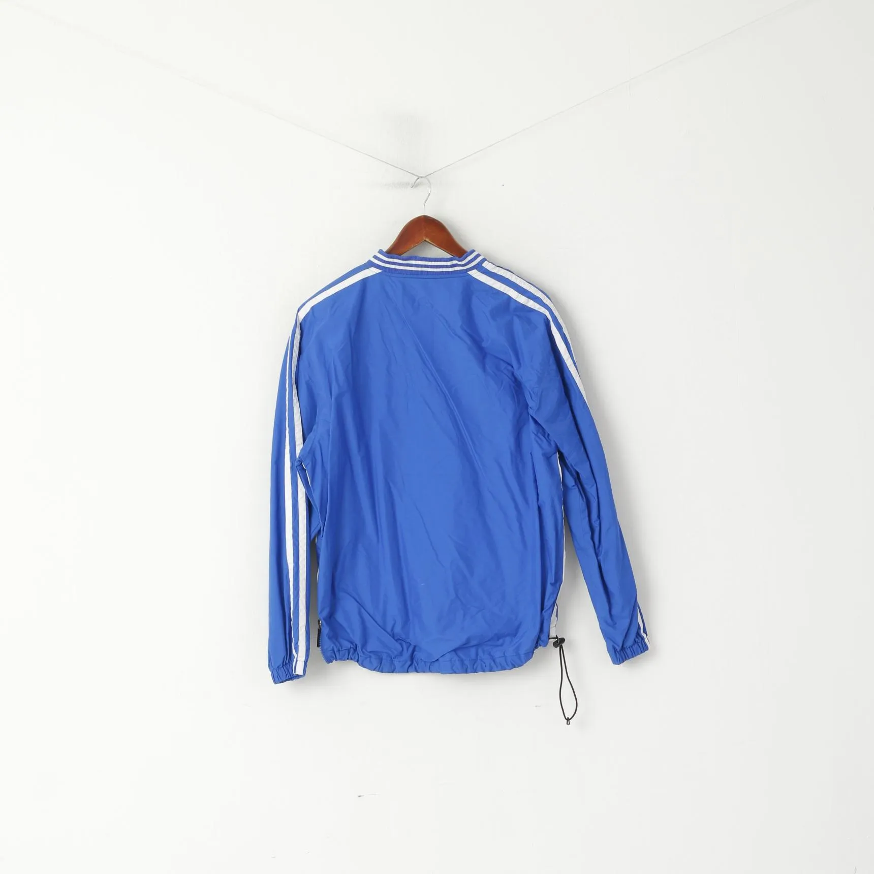Holloway Varsity Men S Jacket Blue Nylon Barbers Hill Eagles Bomber Waterproof Pullover Top