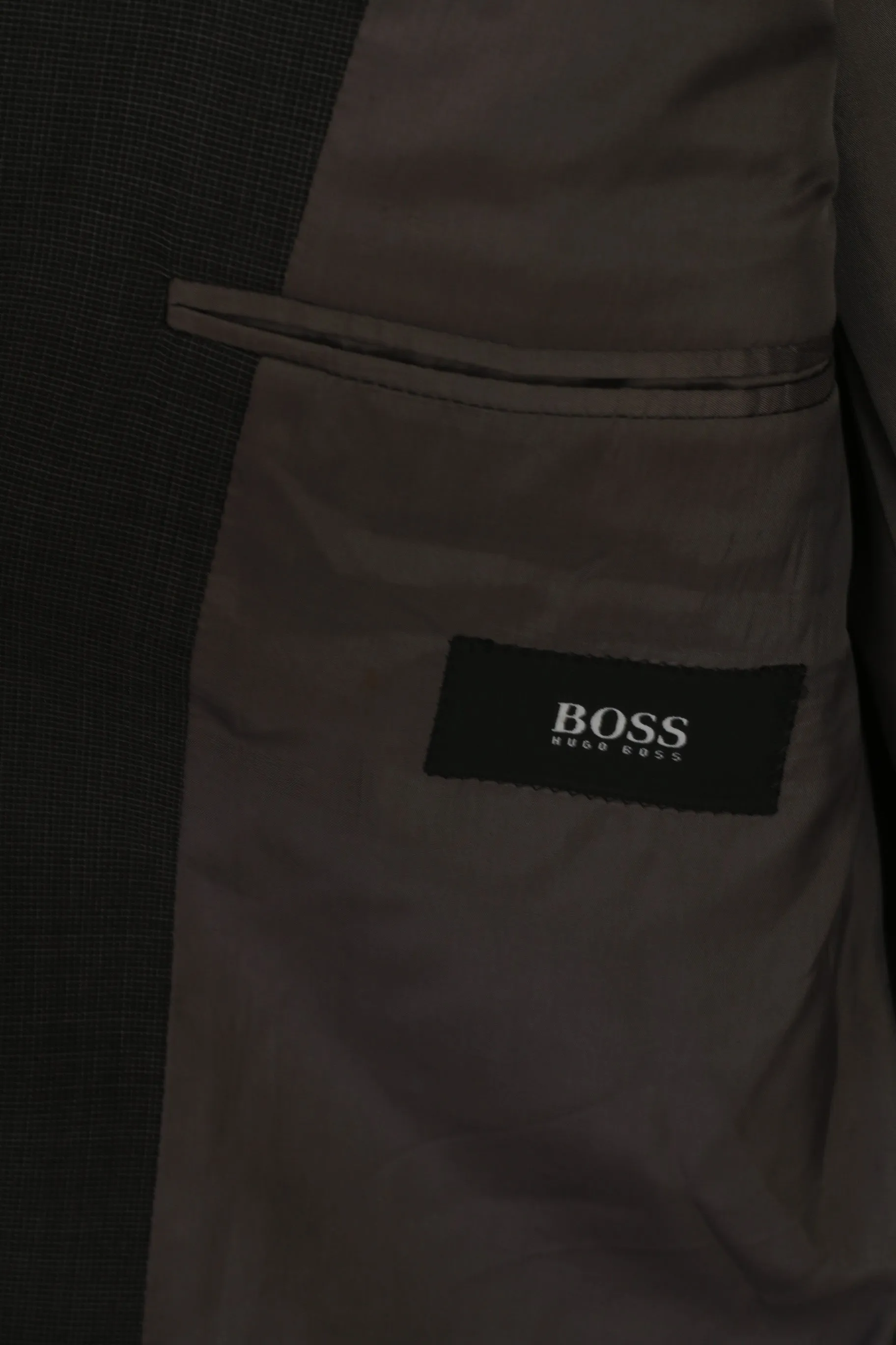 Hugo Boss Men 48 38 Blazer Gray Wool Angelico Parma Single Breasted Jacket