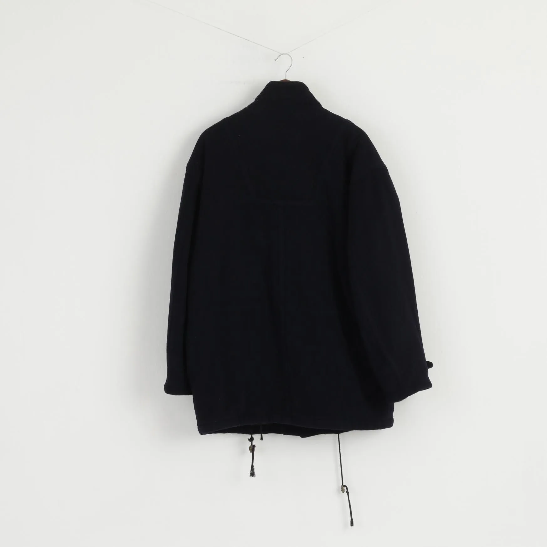 Hugo Boss Men 54 XL Jacket Navy Wool Cashmere Blend Vintage Made in Italy Coat