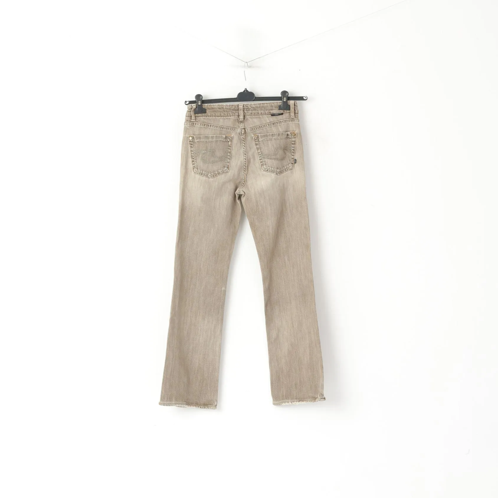 Hugo Boss Women 27 Trousers Brown Jeans Cotton Vintage Denim Pants