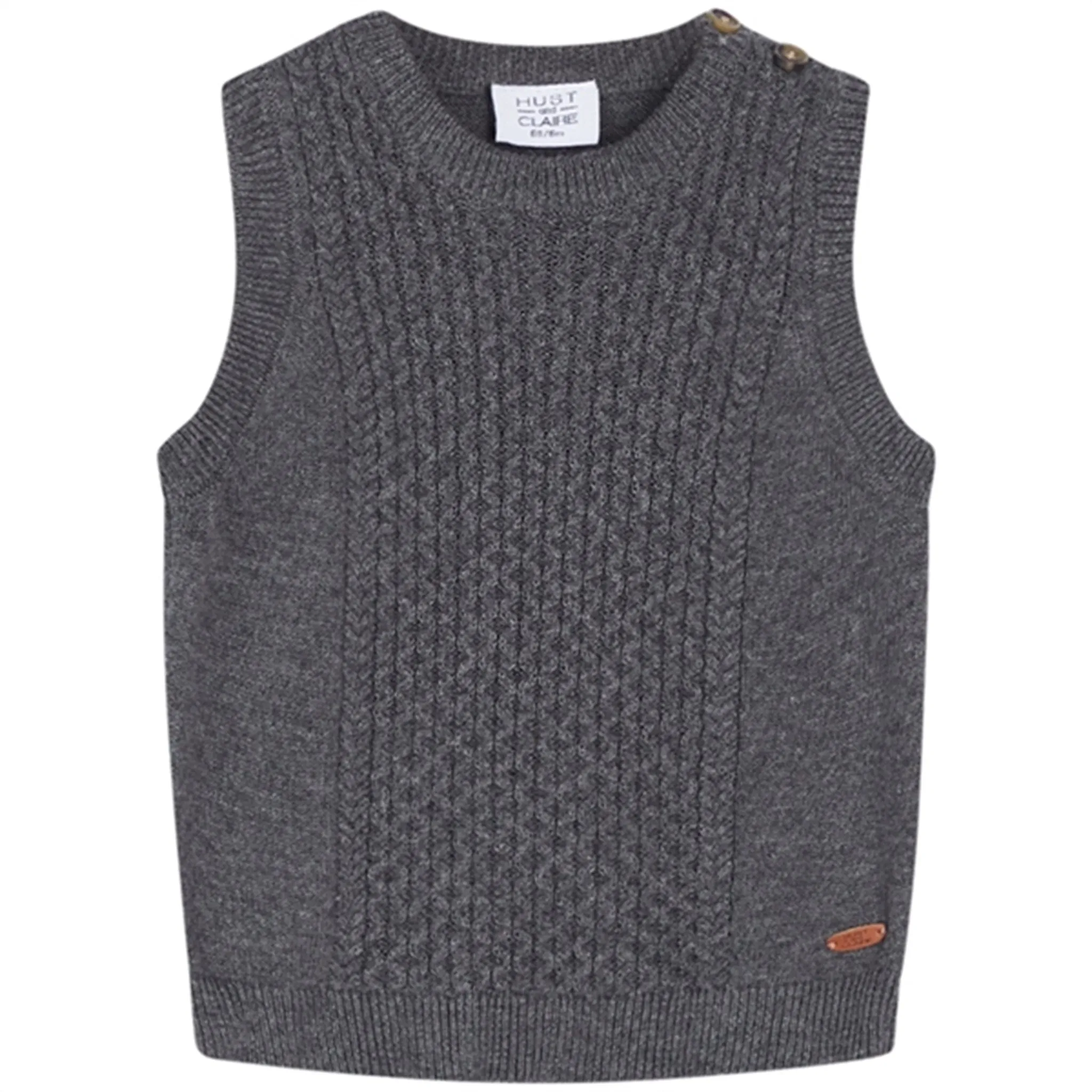 Hust & Claire Baby Antracite Melange Perry Vest
