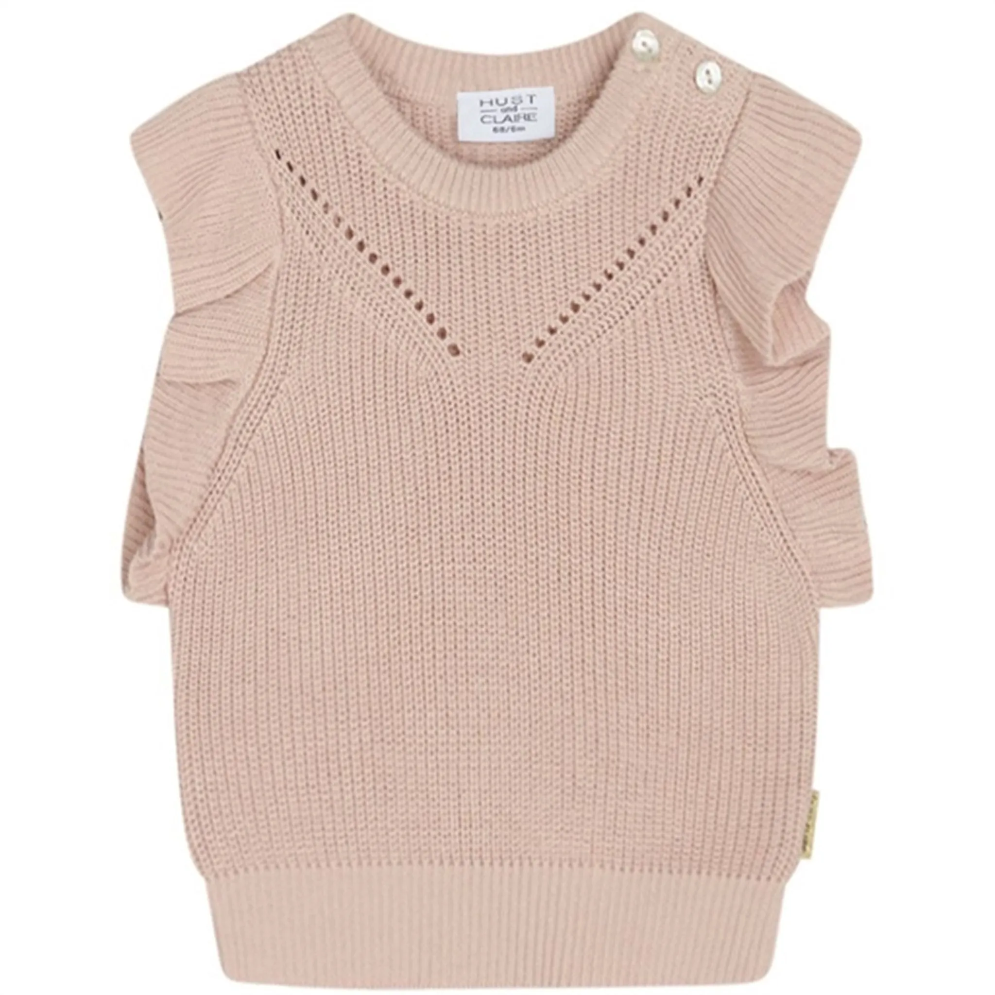Hust & Claire Baby Peach Dust Nadiina Knit Vest