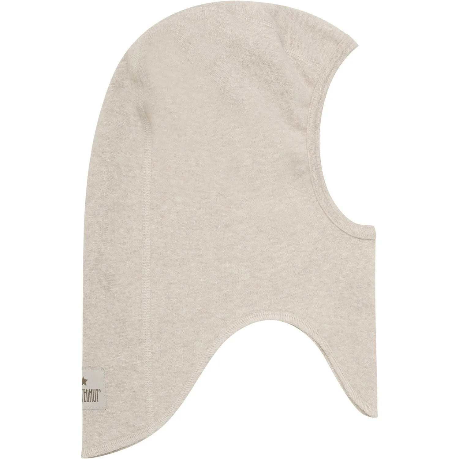 Huttelihut Camel Melange Balaclava Cotton Rib