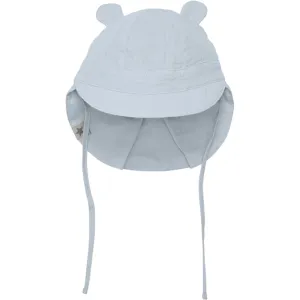 Huttelihut Muslin Celestial Blue Summer hat w. Ears