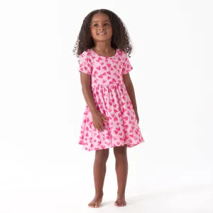 Infant & Toddler Girls Heartfelt Buttery Soft Viscose Made from Eucalyptus Twirl Dress Gerber Childrenswea
