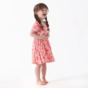 Infant & Toddler Girls Just Peachy Buttery Soft Viscose Made from Eucalyptus Twirl Dress Gerber Childrenswea