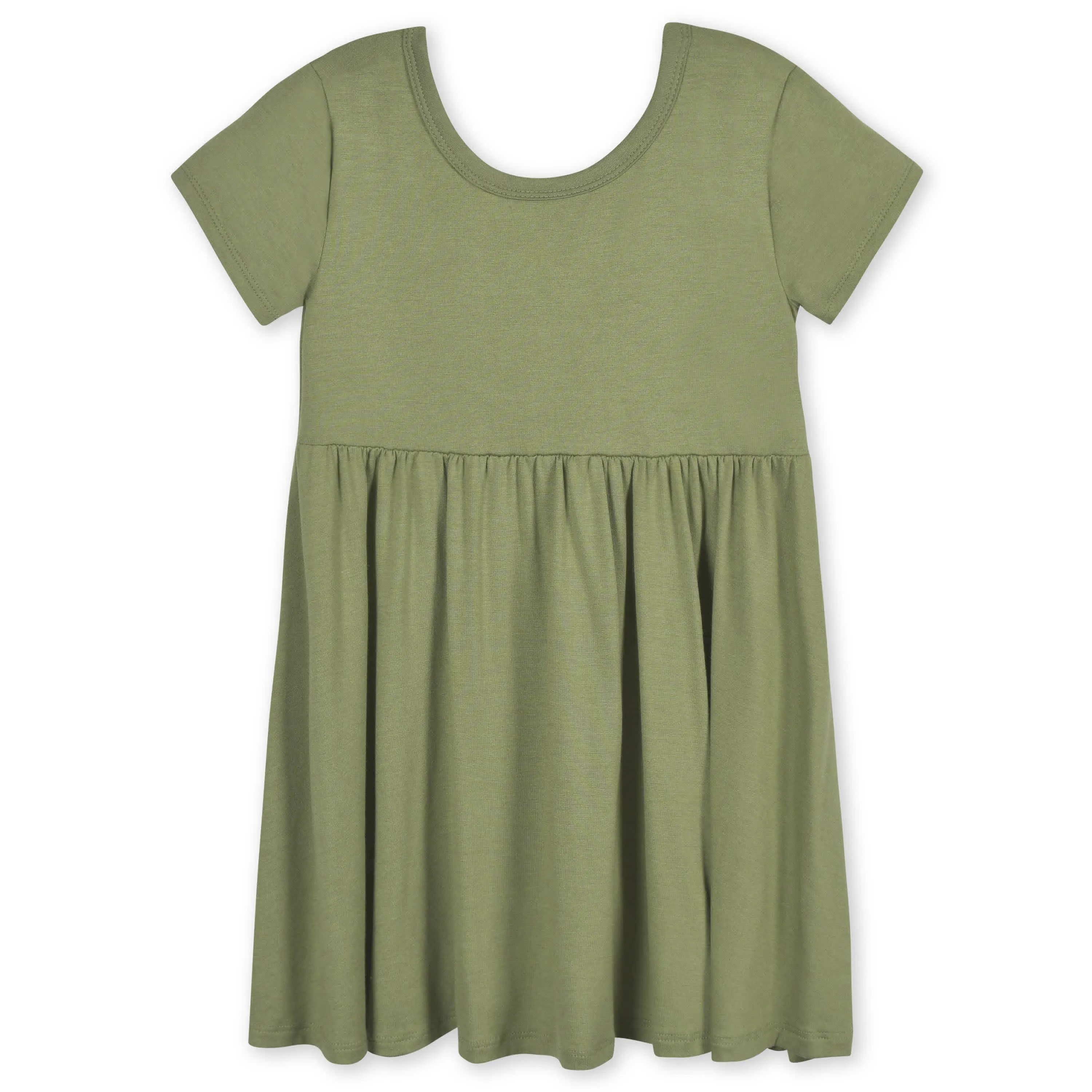 Infant & Toddler Girls Moss Buttery Soft Viscose Made from Eucalyptus Twirl Dress Gerber Childrenswea