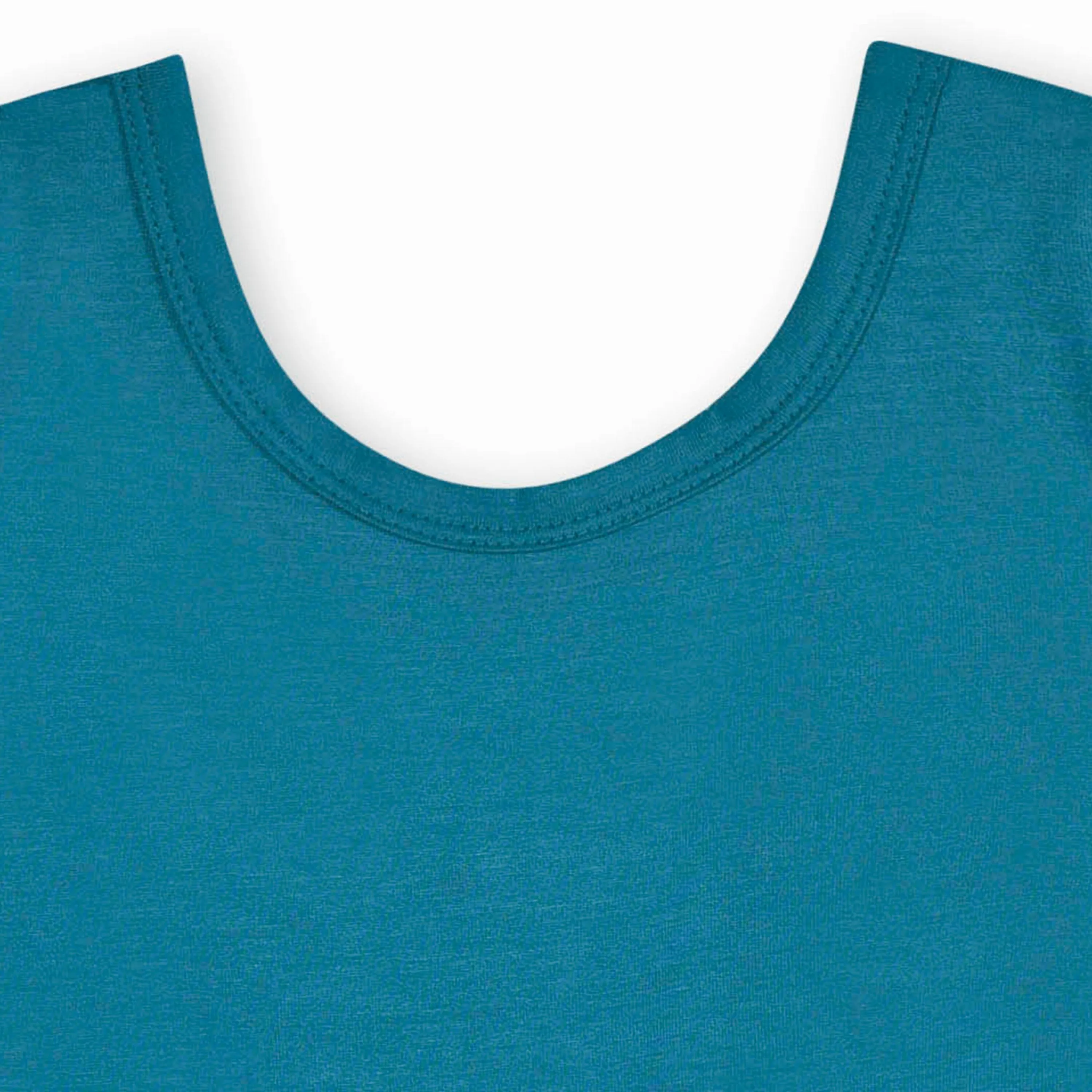 Infant & Toddler Girls Ocean Teal Buttery Soft Viscose Made from Eucalyptus Twirl Dress Gerber Childrenswea