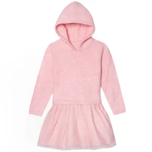 Infant & Toddler Girls Pink Sweater Dress With Tulle Skirt Gerber Childrenswea