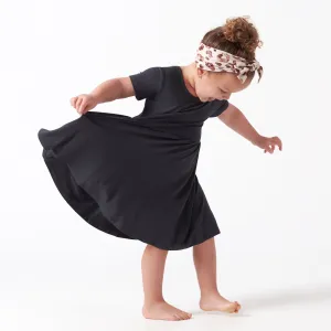 Infant & Toddler Girls Shadow Buttery Soft Viscose Made from Eucalyptus Twirl Dress Gerber Childrenswea