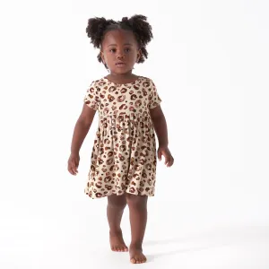 Infant & Toddler Girls Spotted Leopard Buttery Soft Viscose Made from Eucalyptus Twirl Dress Gerber Childrenswea