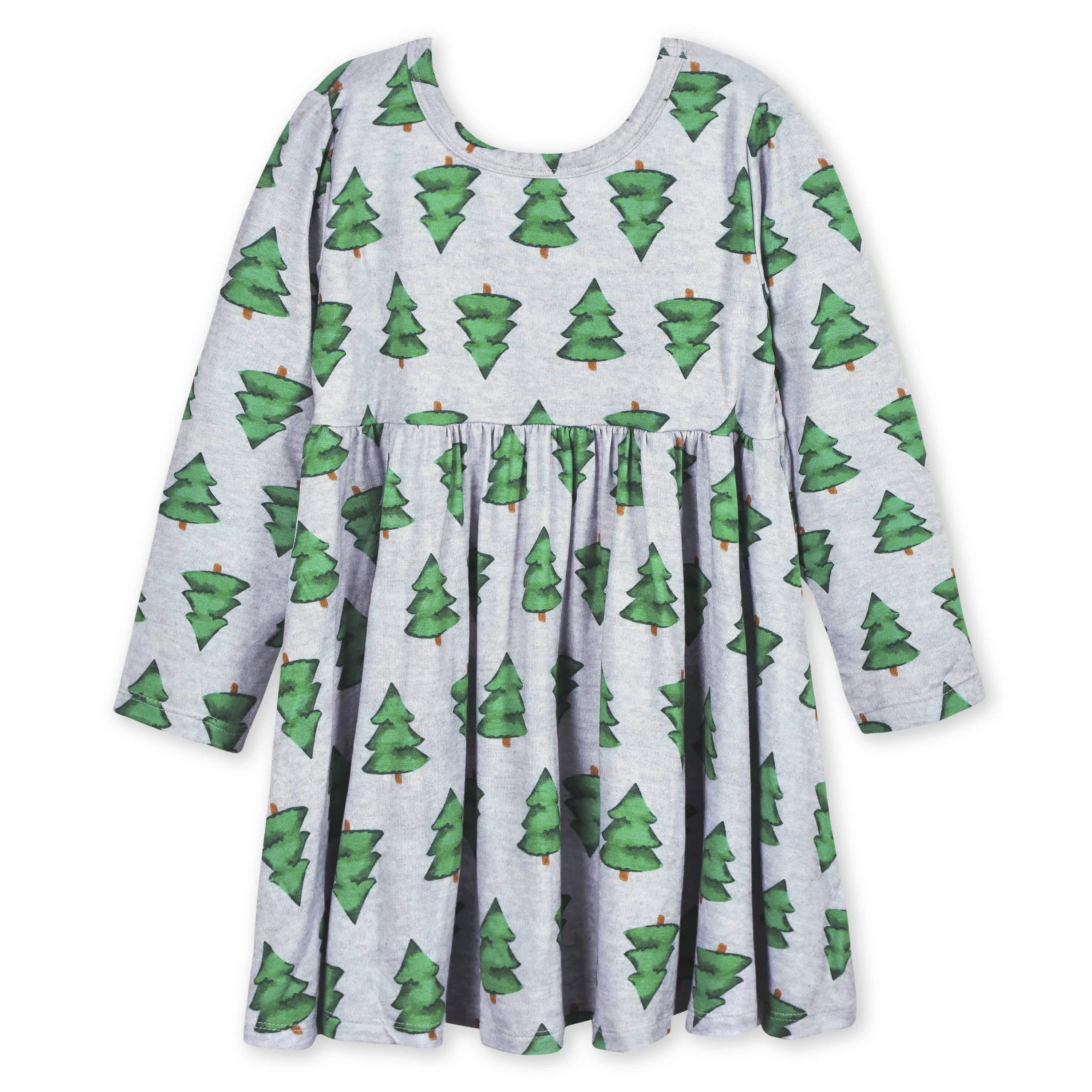 Infant & Toddler Girls Spruce Buttery Soft Viscose Made from Eucalyptus Holiday Twirl Dress Gerber Childrenswea