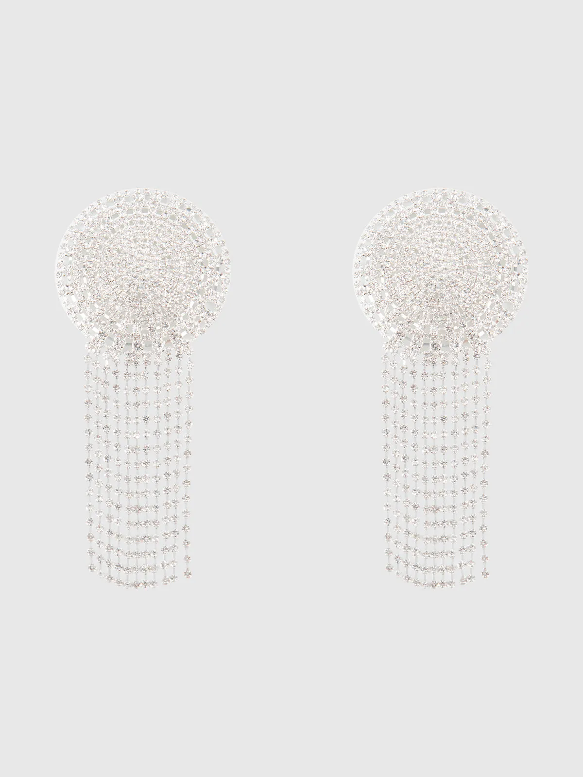 Intricate Rhinestone Fringe Pasties