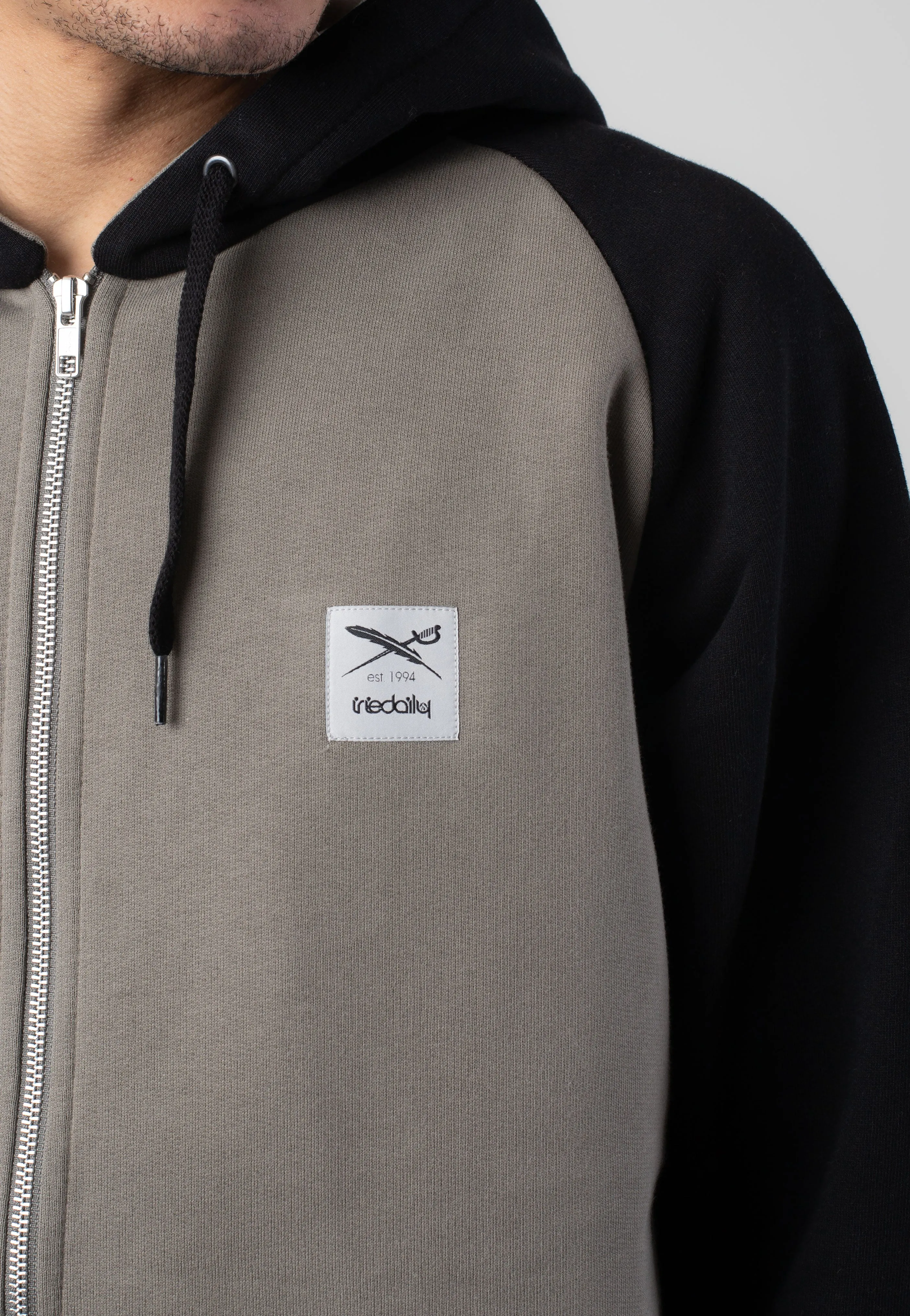 Iriedaily - De College 2 Zip Smokey Olive - Hoodie