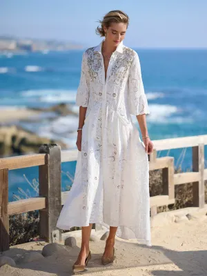Iris Eyelet Embroidered Dress
