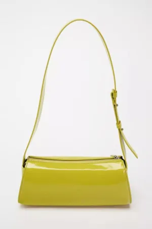 Jamie Mirror Leather Baguette Bag Gloria Lanvin
