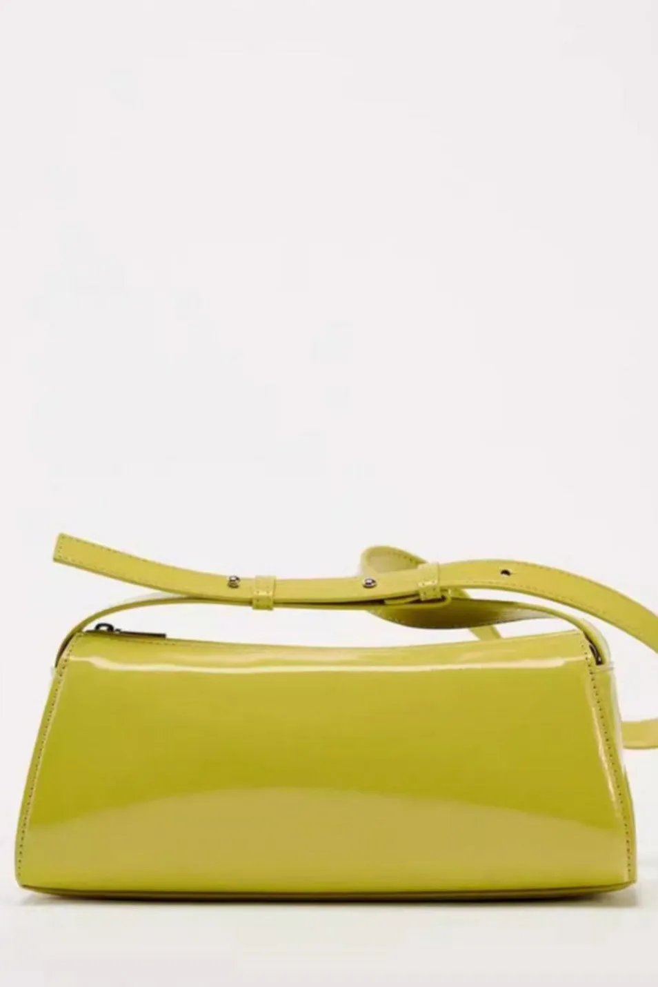Jamie Mirror Leather Baguette Bag Gloria Lanvin