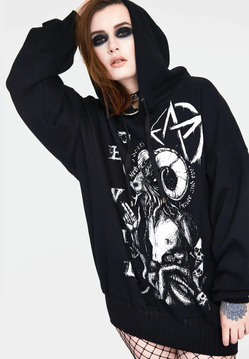 Jawbreaker - Devil Tarot Oversized Black - Hoodie