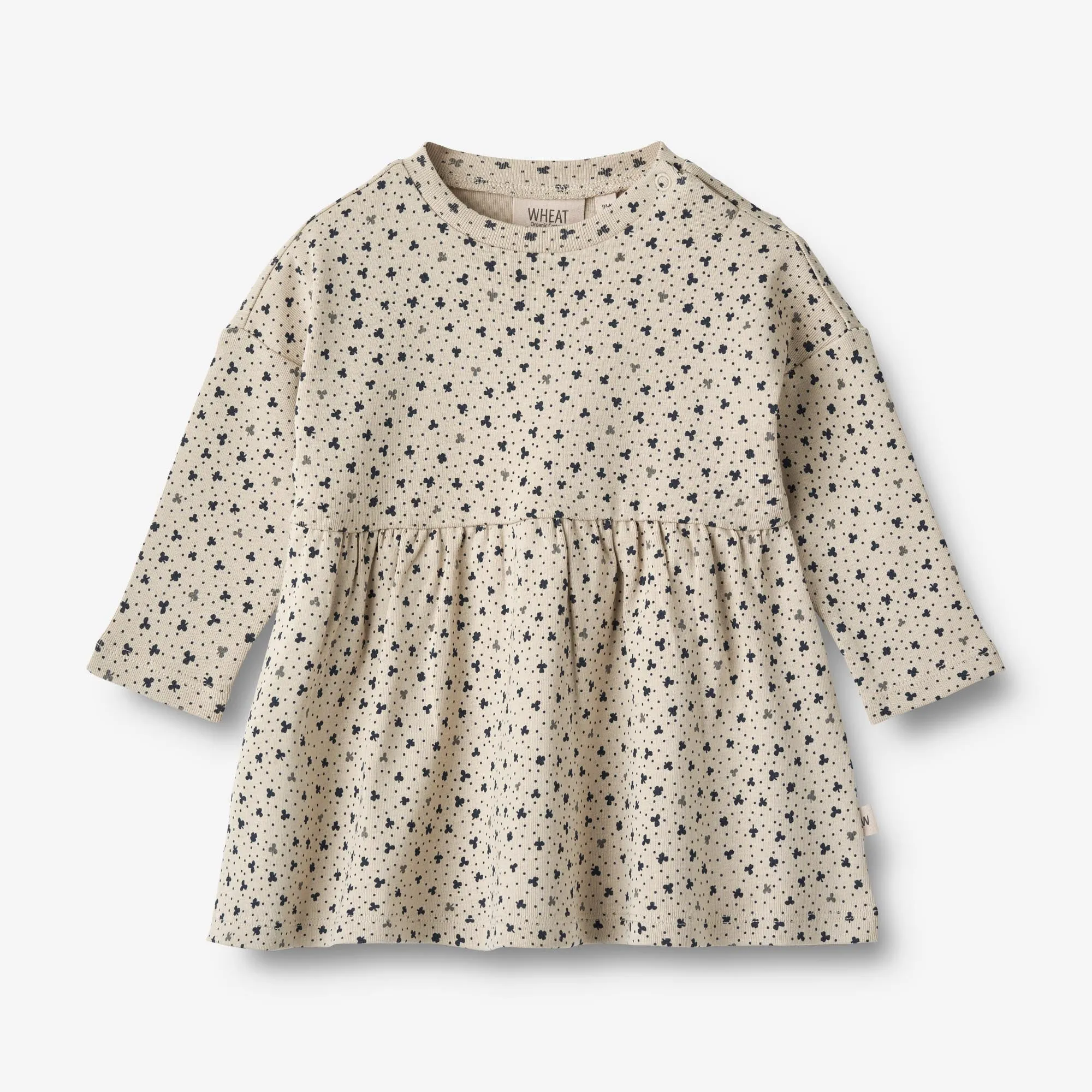 Jersey Dress Emmy | Baby - soft beige clover Wheat