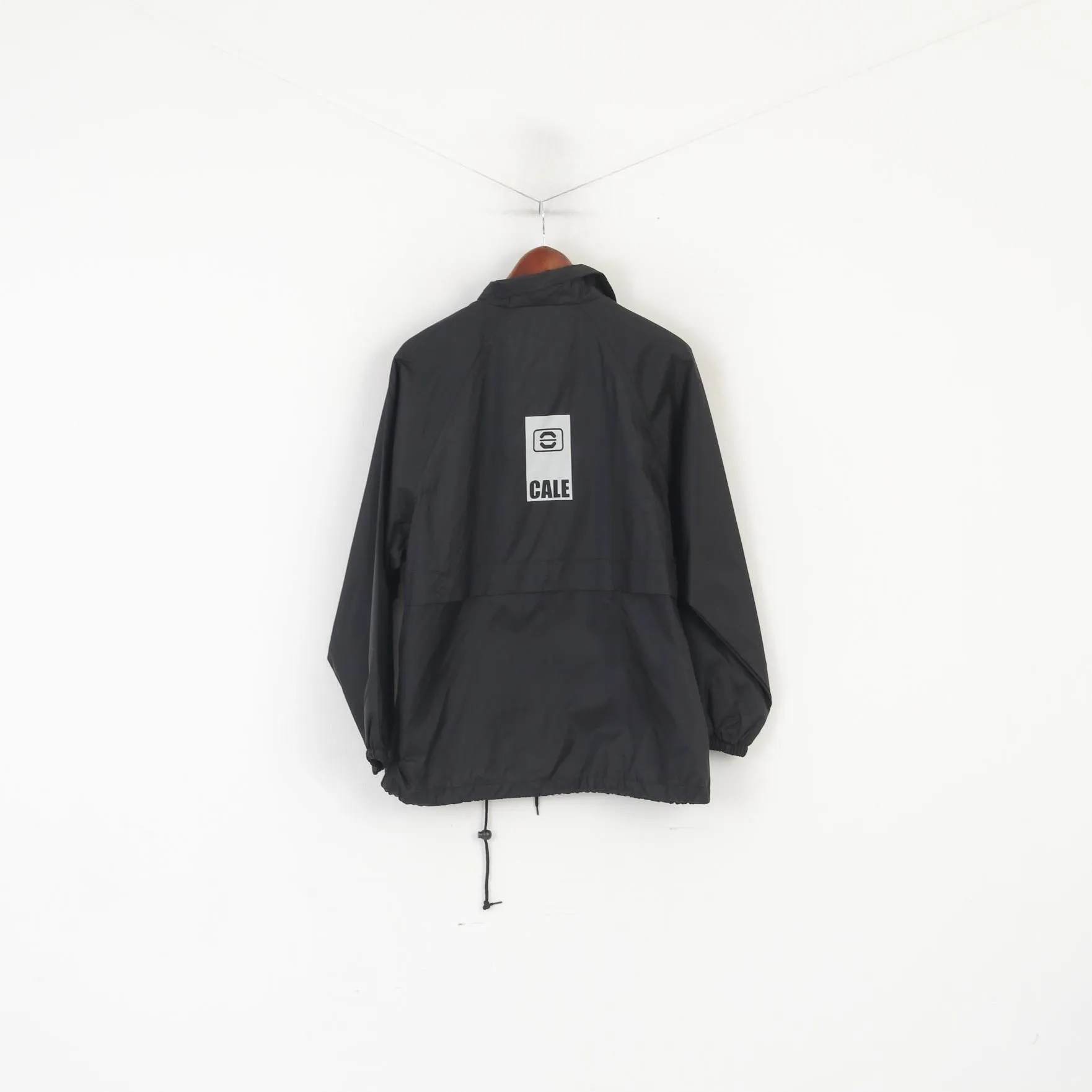 Jingham Men S Jacket Black Nylon Waterproof Full Zipper Lightweight Top