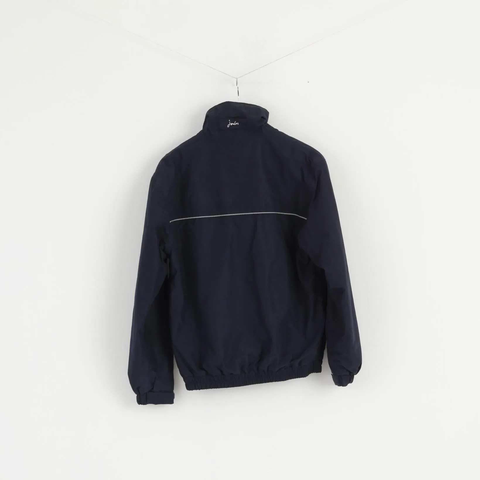 Joules Women 10 S Jacket Navy Blue Full Zipper Polo England Classic Top
