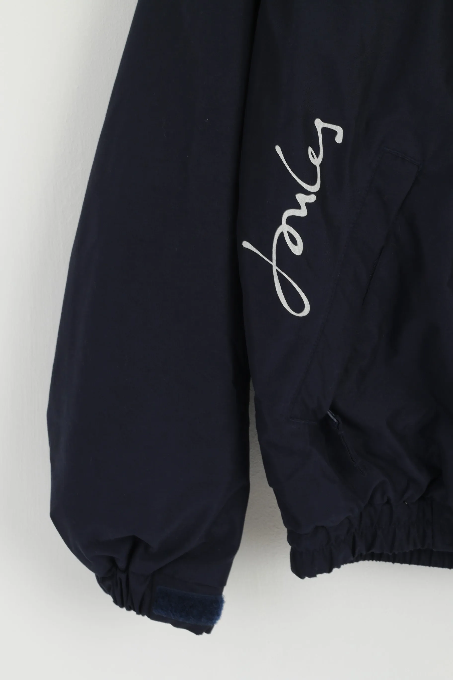 Joules Women 10 S Jacket Navy Blue Full Zipper Polo England Classic Top