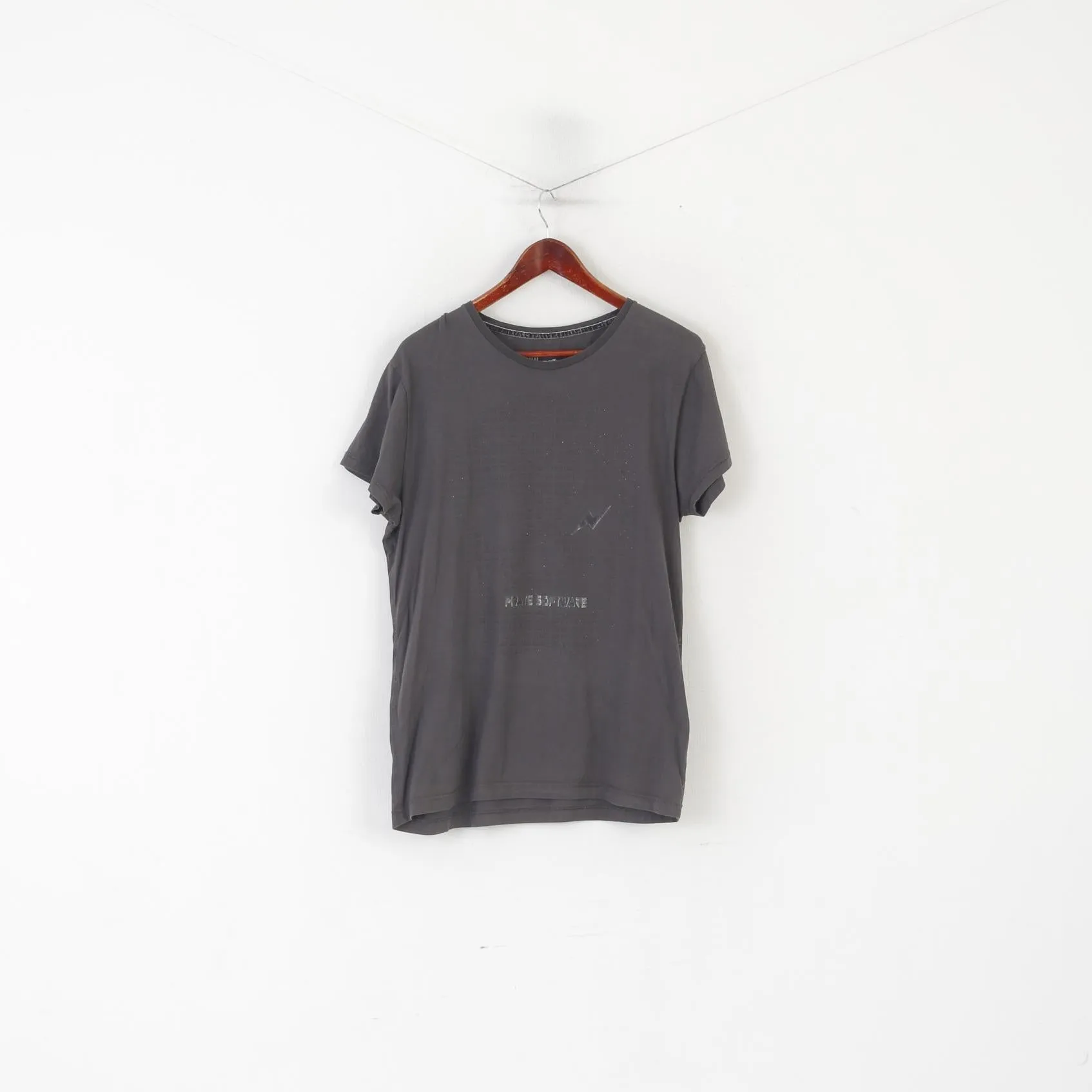 Joystick Junkies Men M Shirt Grey Cotton Graphic Pirate Software Gaming Top