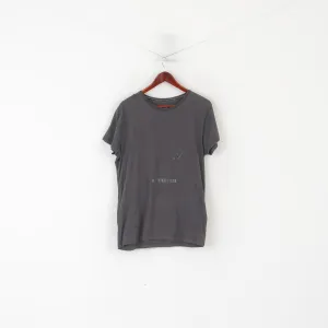 Joystick Junkies Men M Shirt Grey Cotton Graphic Pirate Software Gaming Top