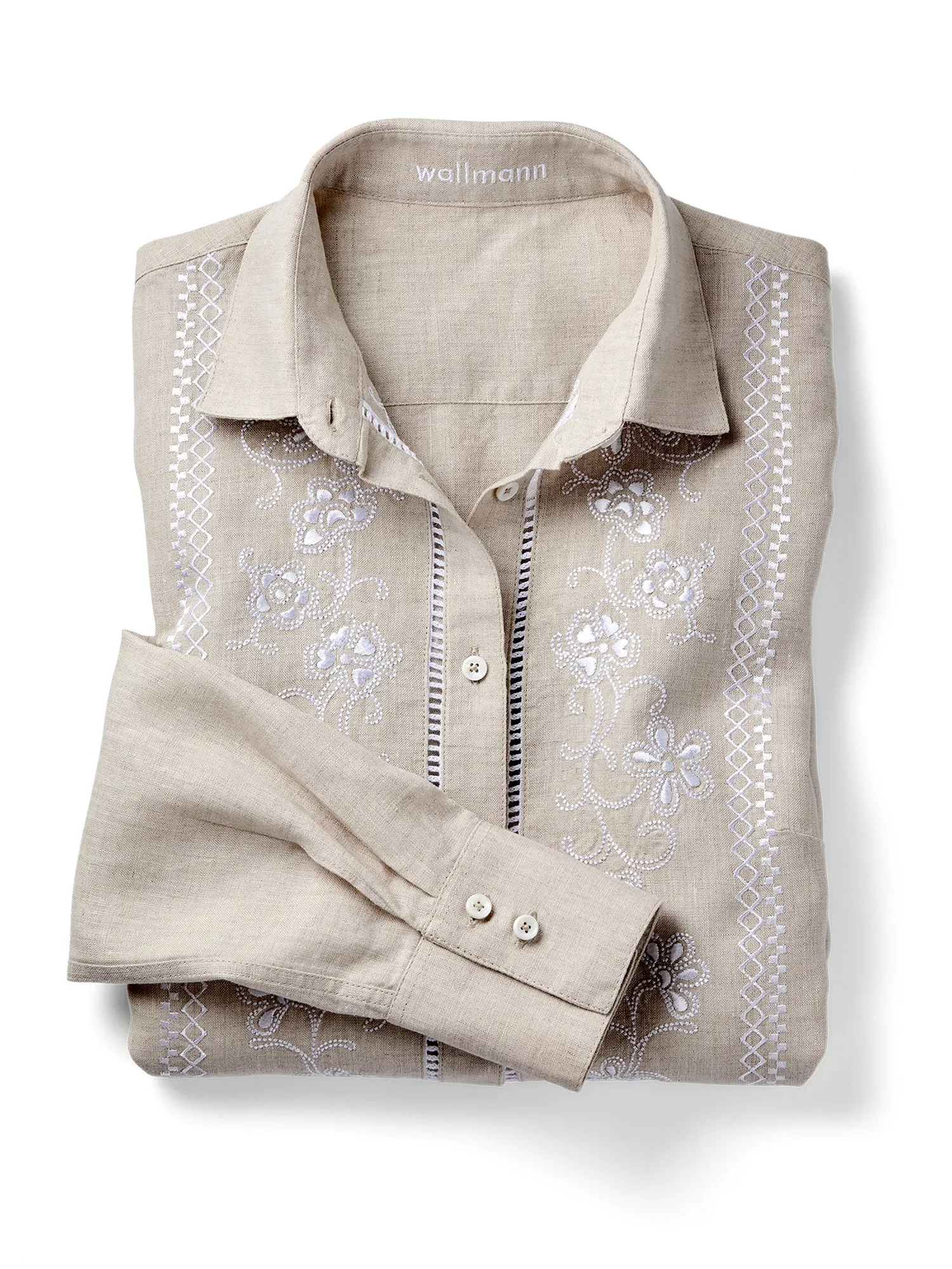 Juna Embroidered Linen Shirt