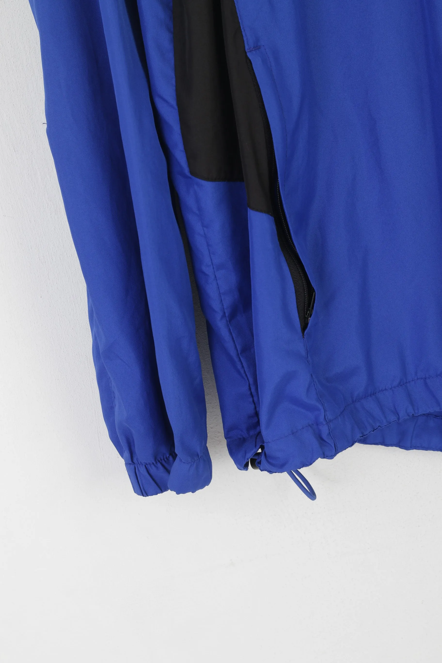 Karrimor Men L Jacket Blue Lightweight Running Reflective Sport Training Zip Up Top