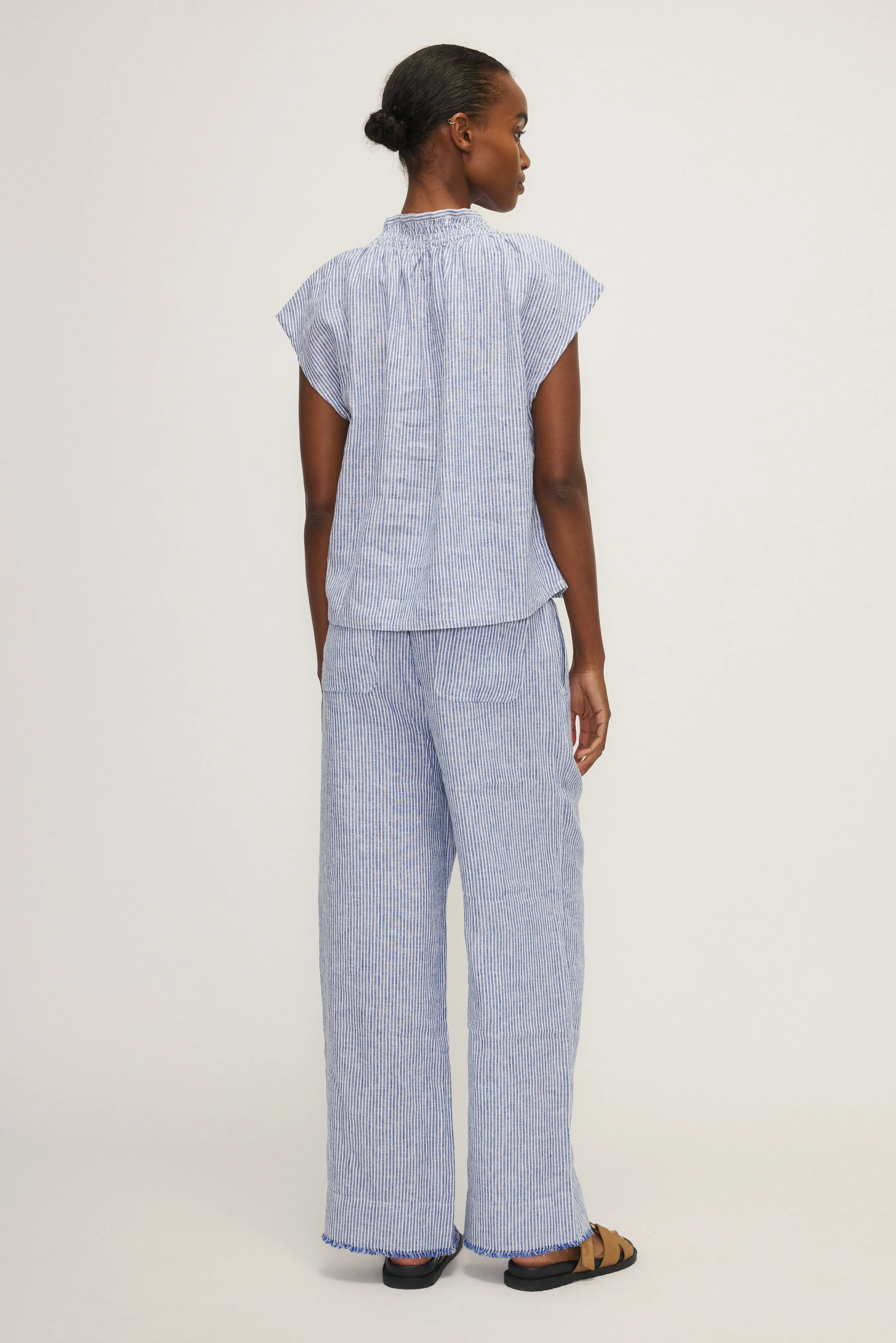 KAURI LINEN STRIPE PANT