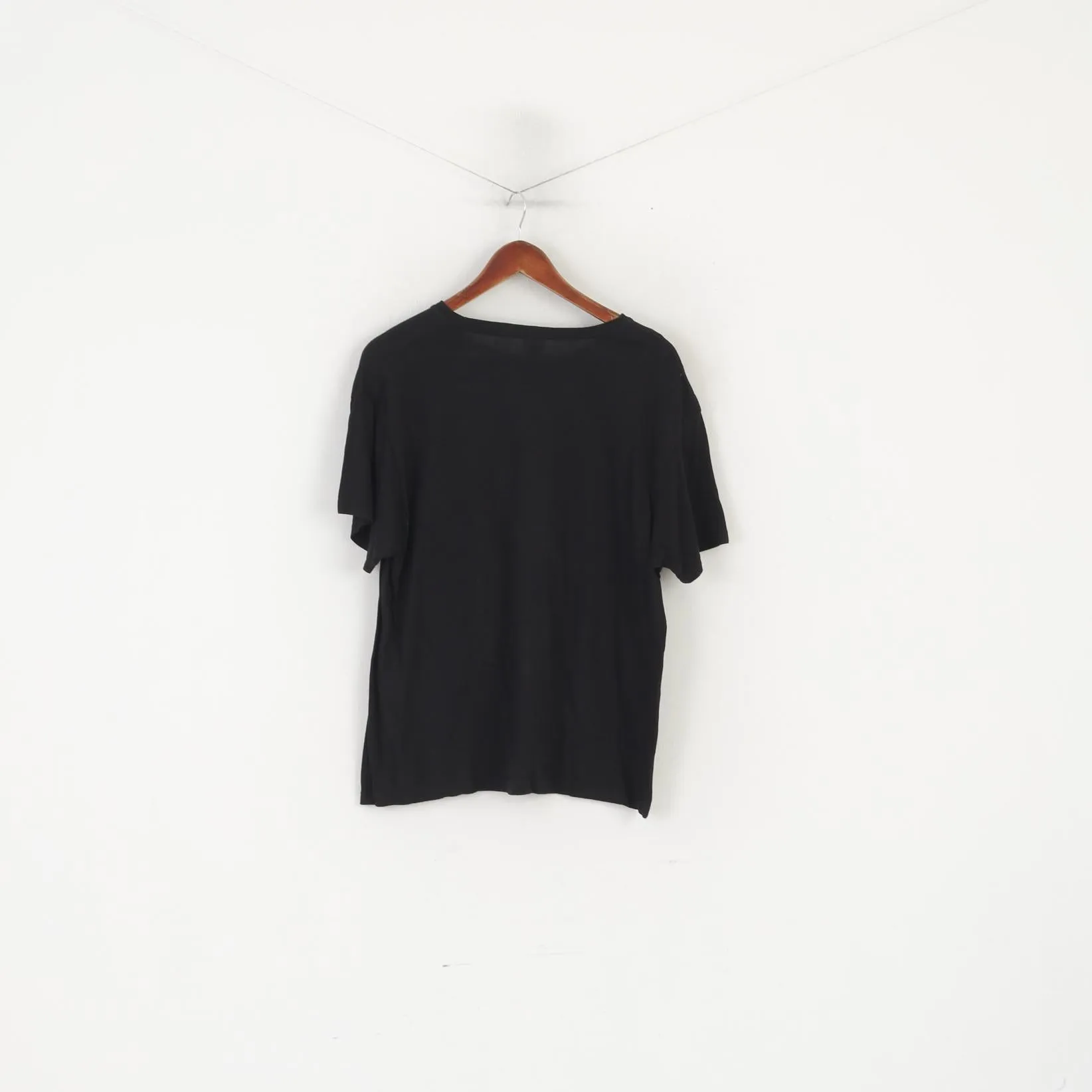 Keya Men XL Shirt Black Cotton Graphic Game Over Super Fit Crew Neck Top
