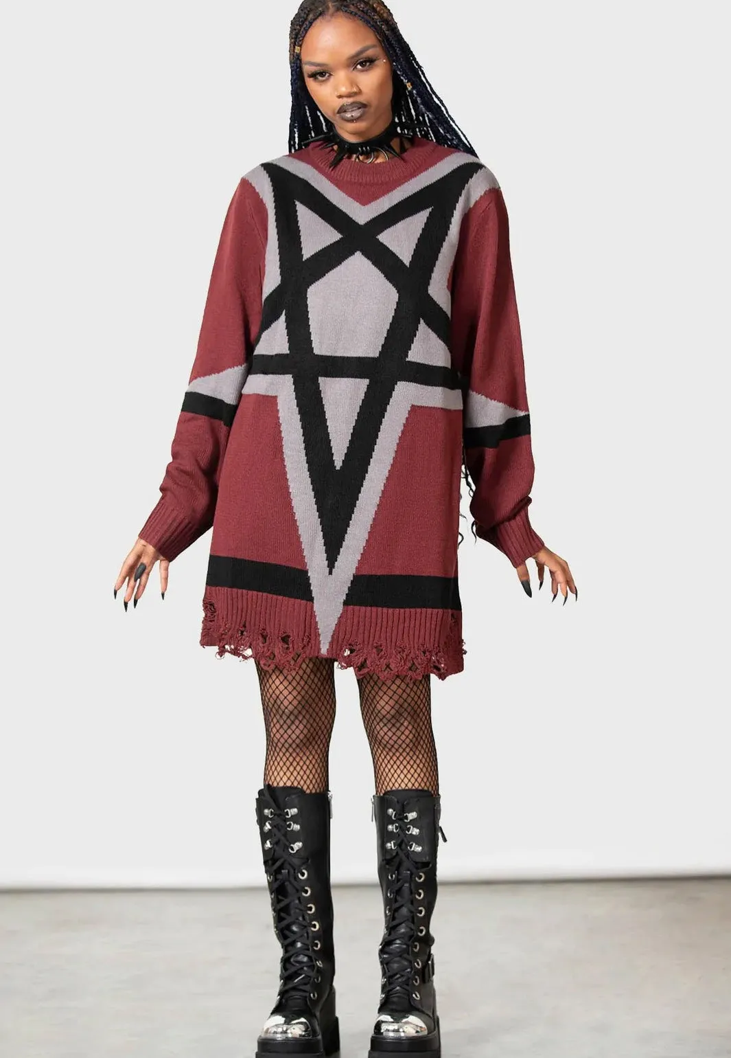 Killstar - Star Crux Knit Blood - Pullover