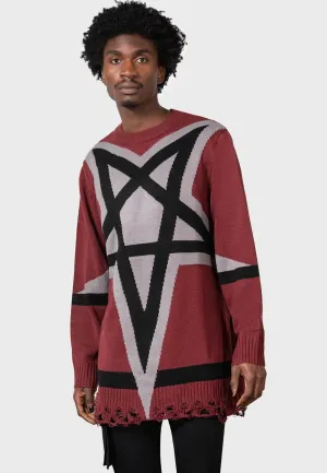 Killstar - Star Crux Knit Blood - Pullover