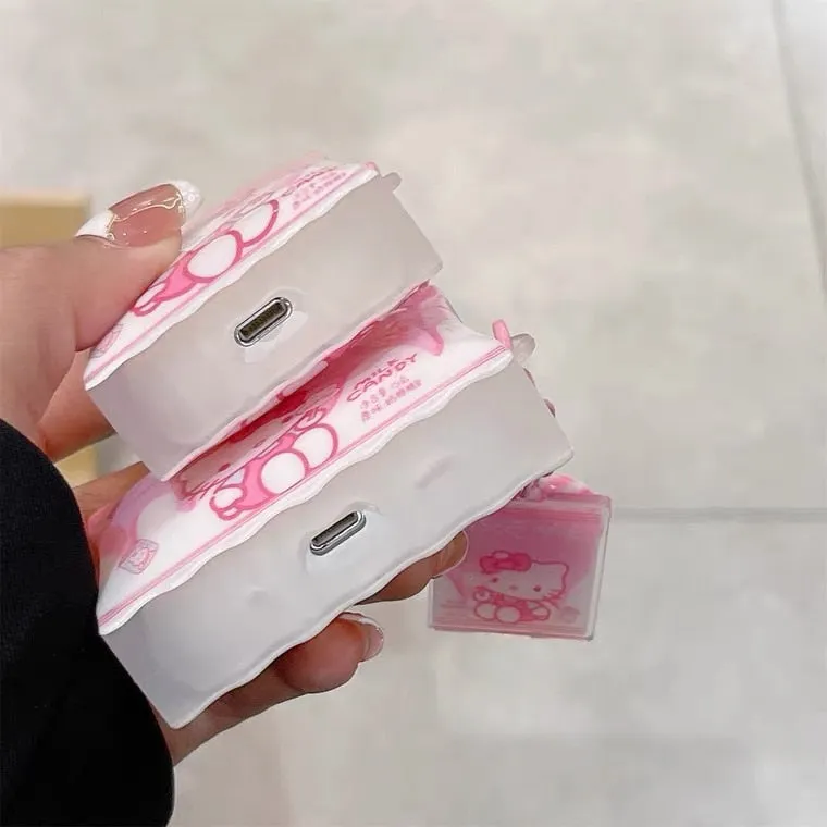 Kitten Lollipop Airpods Case