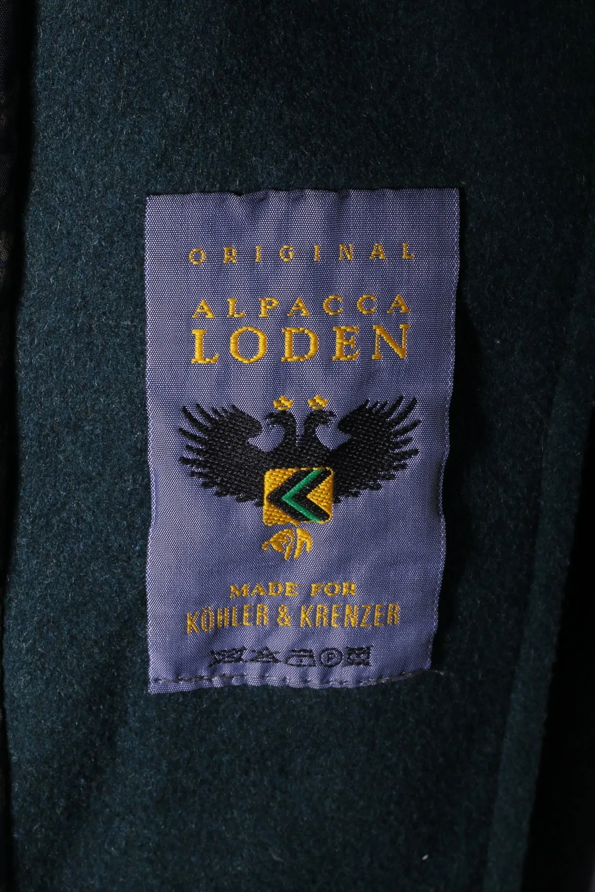 Kohler &Krenzer Alpacca Loden Women 48 2XL Jacket Wool Dark Grey Buttons Front
