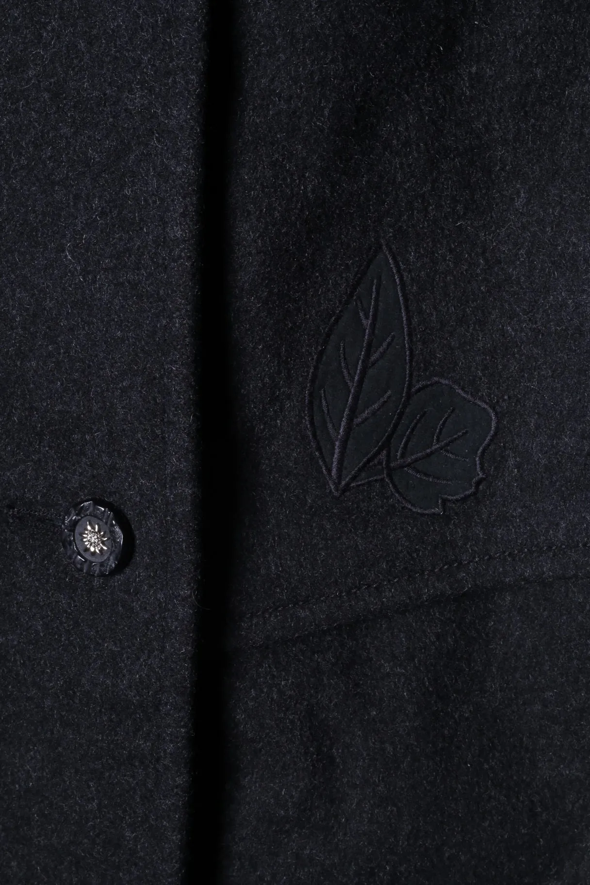 Kohler &Krenzer Alpacca Loden Women 48 2XL Jacket Wool Dark Grey Buttons Front