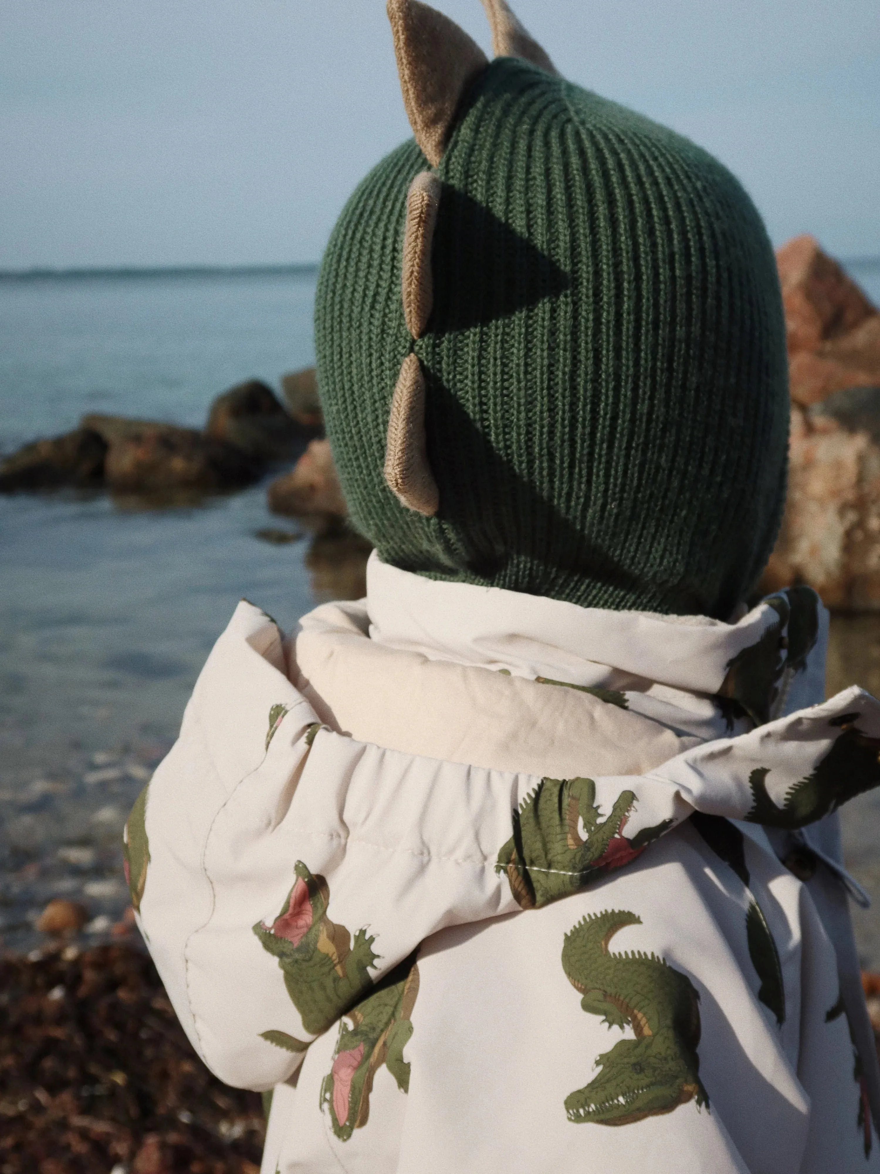 Konges Sljd Baby Boys Animal Balaclava in Green