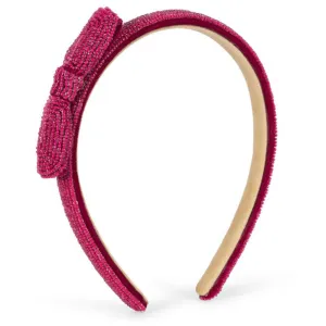Konges Sljd Sangria Pearl Ribbon Hairbrace