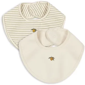 Konges Sljd Tea Stripe Basic 2 Pack Bib