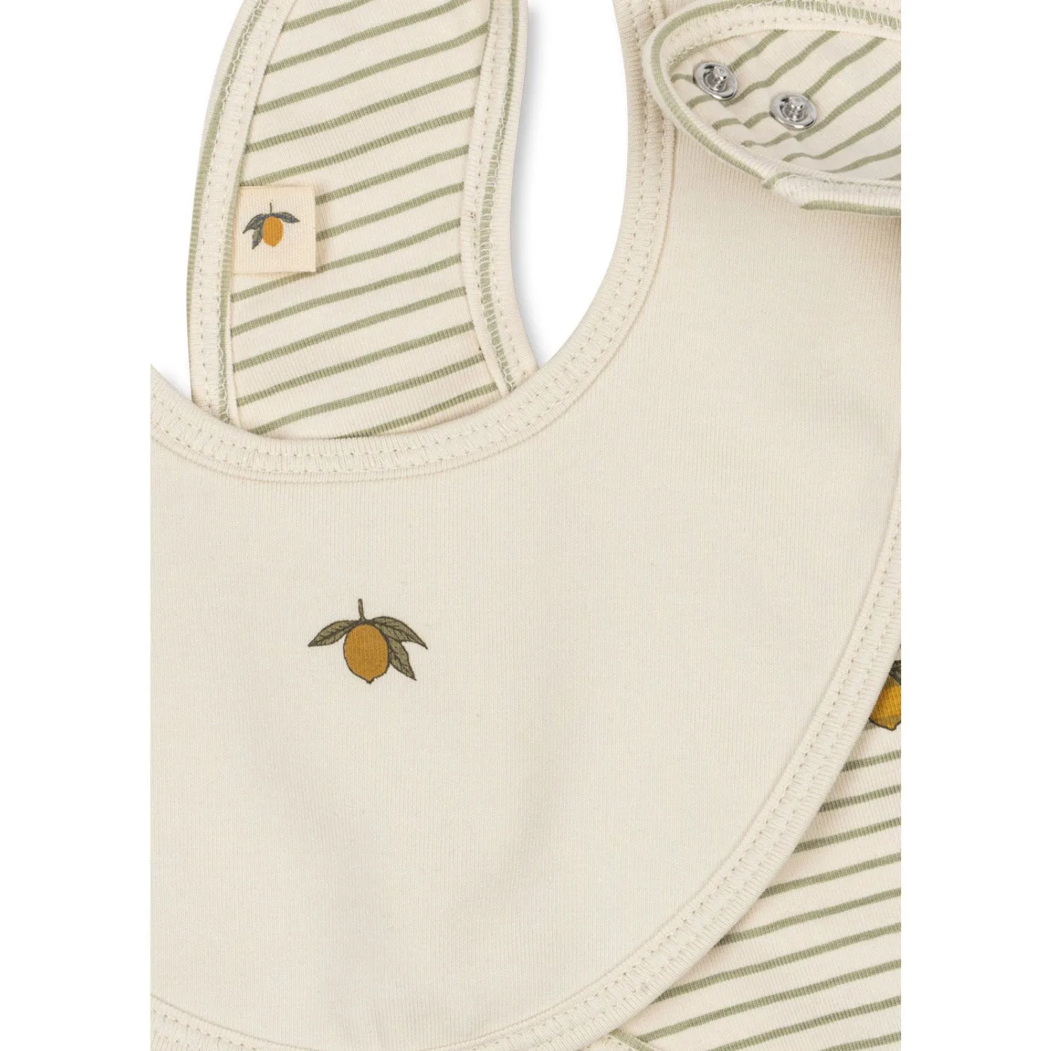 Konges Sljd Tea Stripe Basic 2 Pack Bib