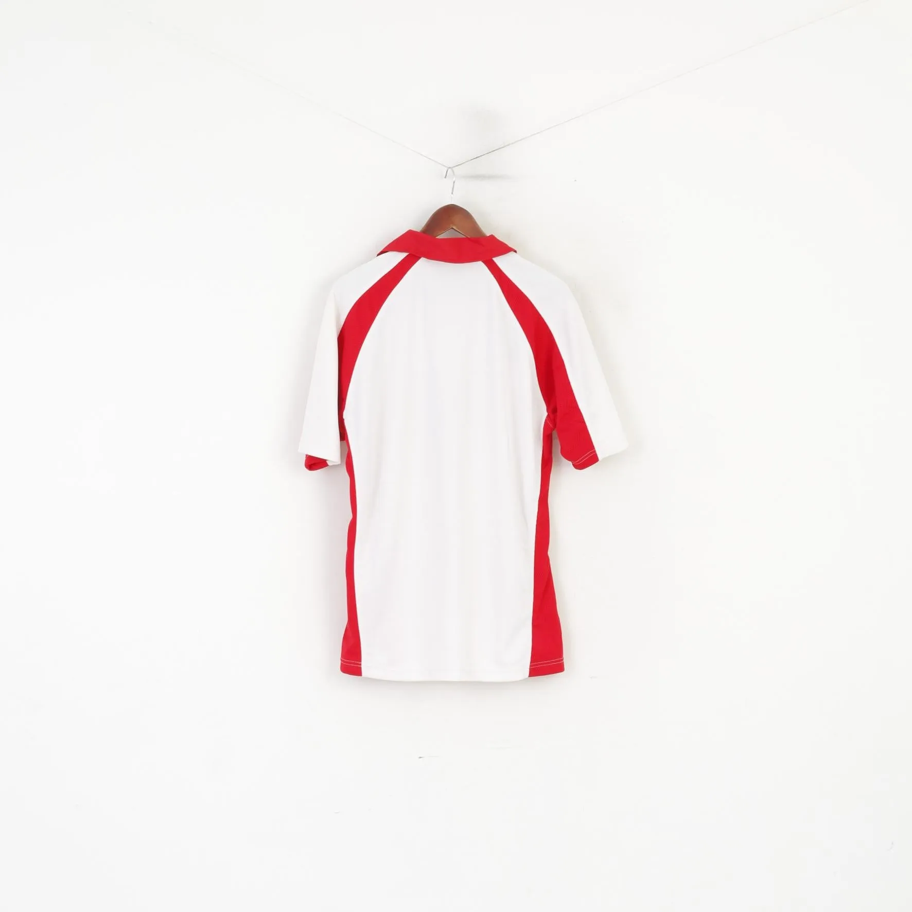 Kooga Men L Polo Shirt White Red England Rugby Greene King IPA Sportswear Top